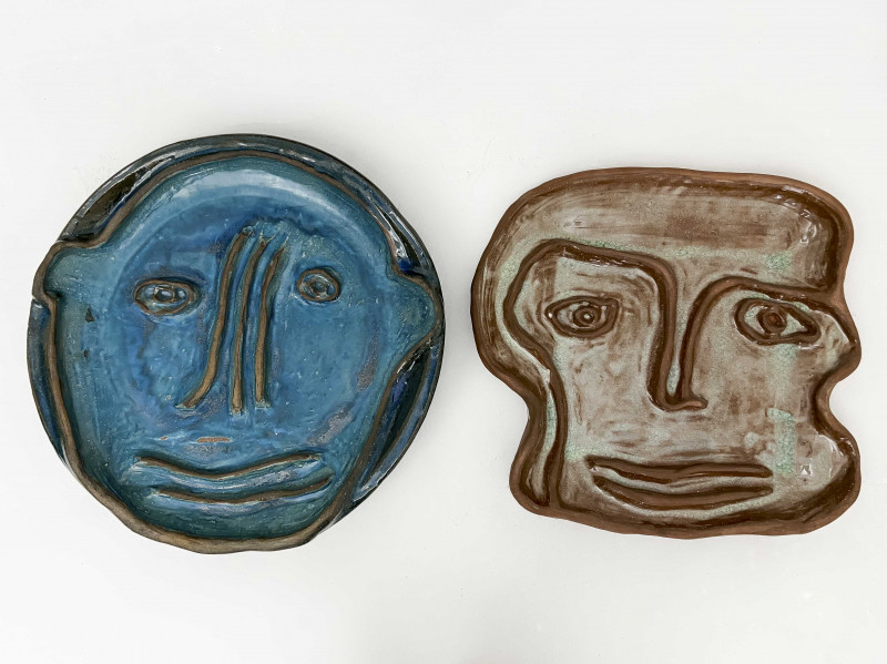 Denise Green - Faces, 2 Works