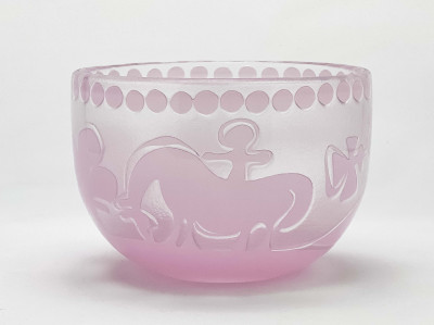Image for Lot Bertil Vallien - Pink Bowl for Boda