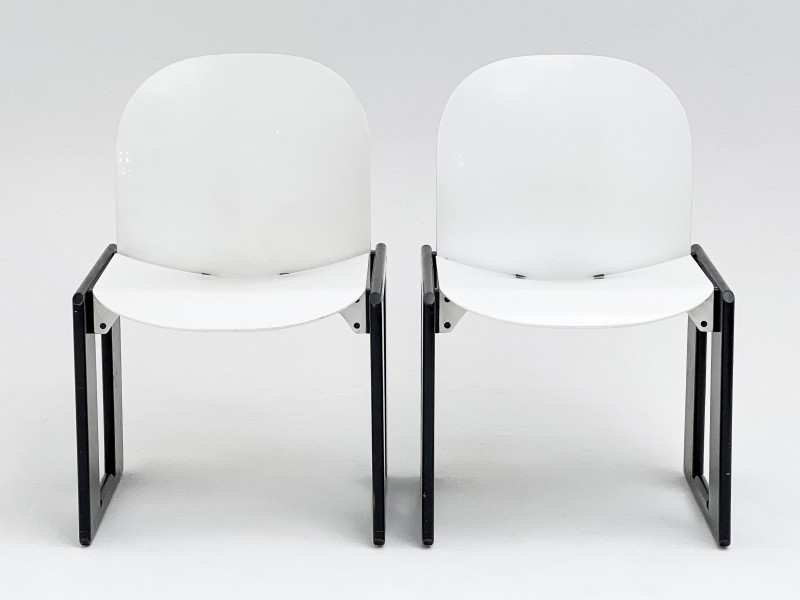 Afra and Tobia Scarpa Dialogo Dining Chairs, Pair