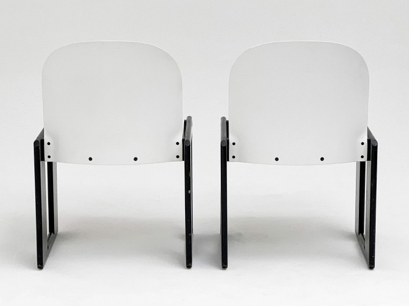 Afra and Tobia Scarpa Dialogo Dining Chairs, Pair