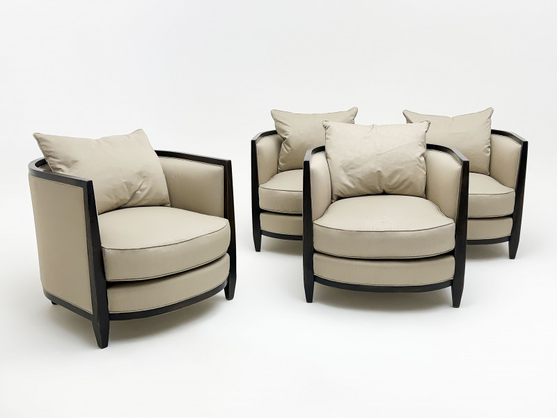 Contemporary Tub Chairs, Set of 4