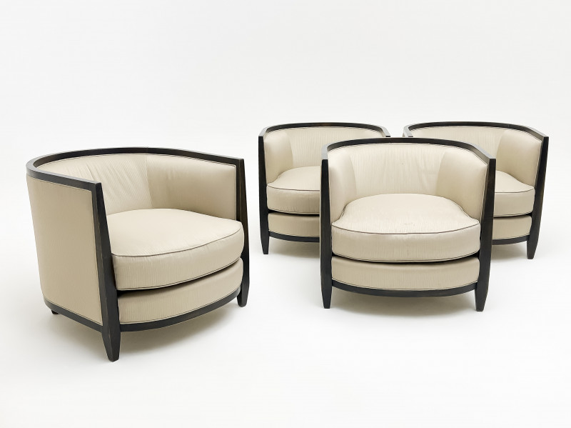 Contemporary Tub Chairs, Set of 4