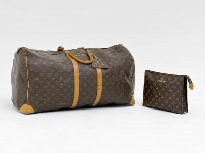 Image for Lot Louis Vuitton Monogram Duffel and Pouch