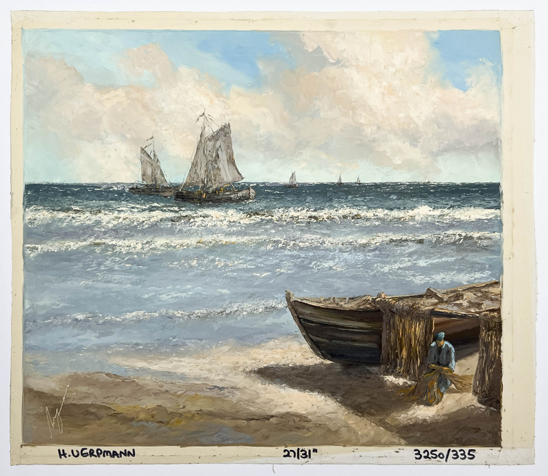 Herbert August Uerpmann - Untitled (Beached Boat)