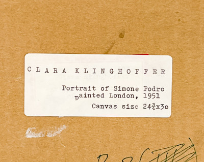 Clara Klinghoffer - Portrait of Simone Podro, London