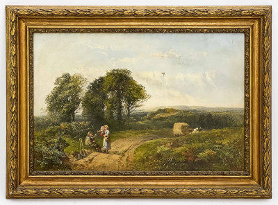 Artist Unknown - Untitled (Landscape with Figures)