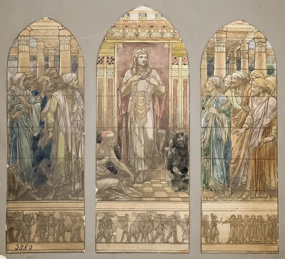 Image for Lot Frederick Wilson for Tiffany Studios - Untitled (Studies for Stained Glass Windows)