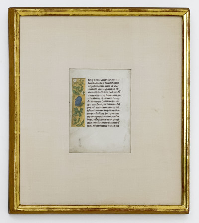 Illuminated Manuscript Leaf from a French Book of Hours