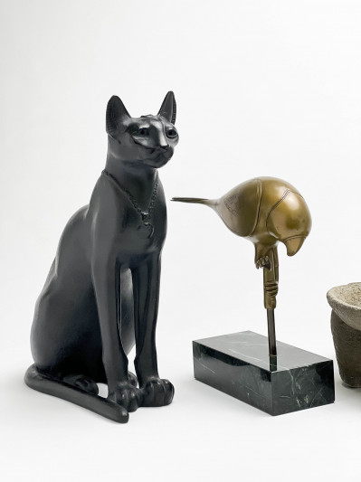 Bastet, Birds, and Jaguar Museum Reproductions, Group of 6