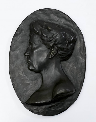 Image for Lot Unknown Artist - Bronze Relief, Woman in Profile