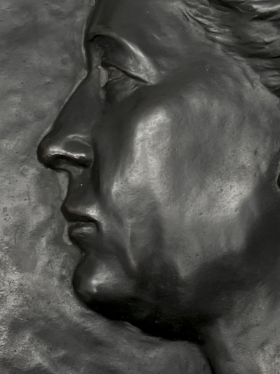 Unknown Artist - Bronze Relief, Woman in Profile