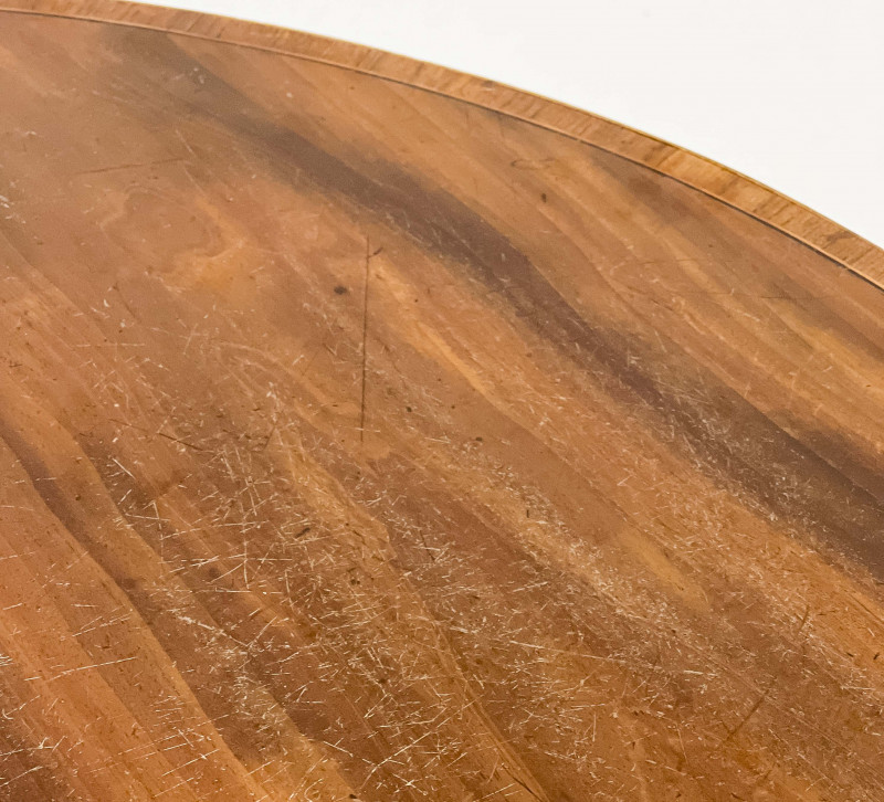 Circular Inlaid Mahogany Table