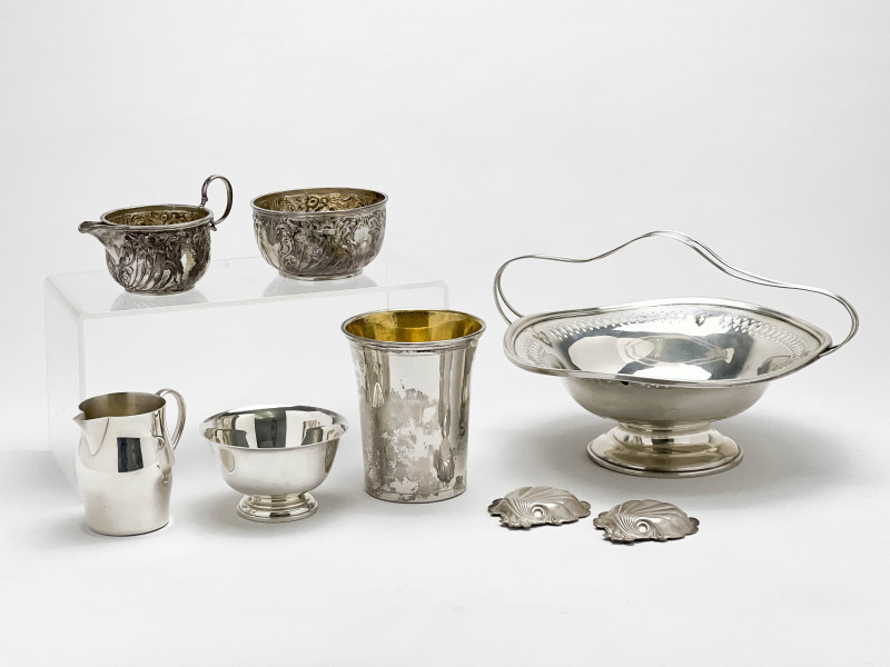 Sterling Silver Vessels, Group of 8