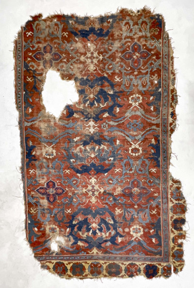 Image for Lot Smyrna Fragmentary Carpet