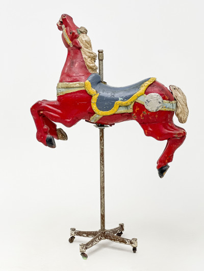 Red Carousel Horse