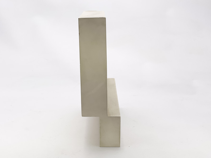 Mathias Goeritz - Untitled (Geometric Form in White)