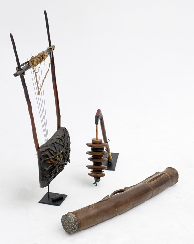 African Musical Instruments, Group of 3