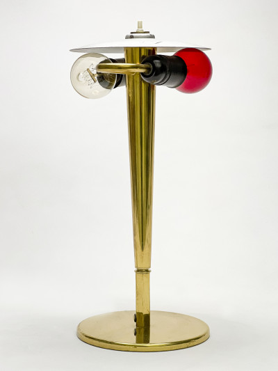 Tapered Mid Century Modern Brass Table Lamp Base