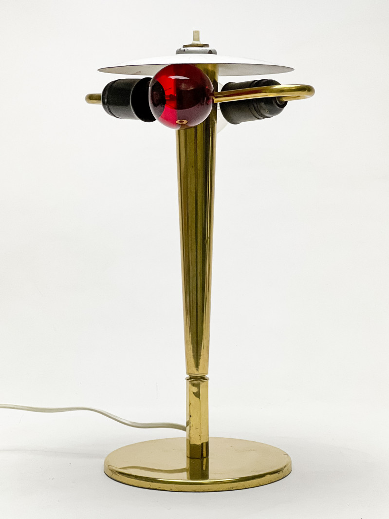 Tapered Mid Century Modern Brass Table Lamp Base