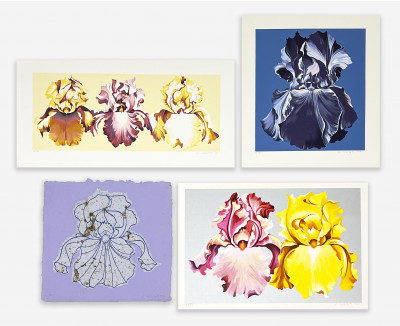 Lowell Nesbitt - Irises (4 Works)