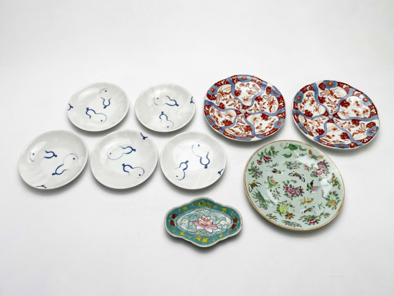 Chinese and Japanese Plates, Group of 9