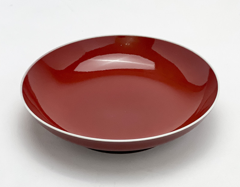 Chinese Porcelain Copper Red Glazed Dish