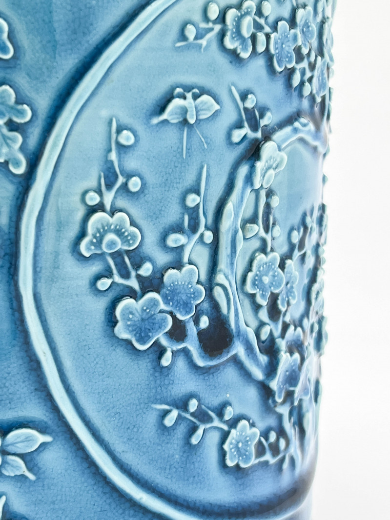 Chinese Turquoise Glazed Brush Pot