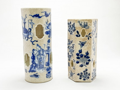 Two Chinese Porcelain Hatstands