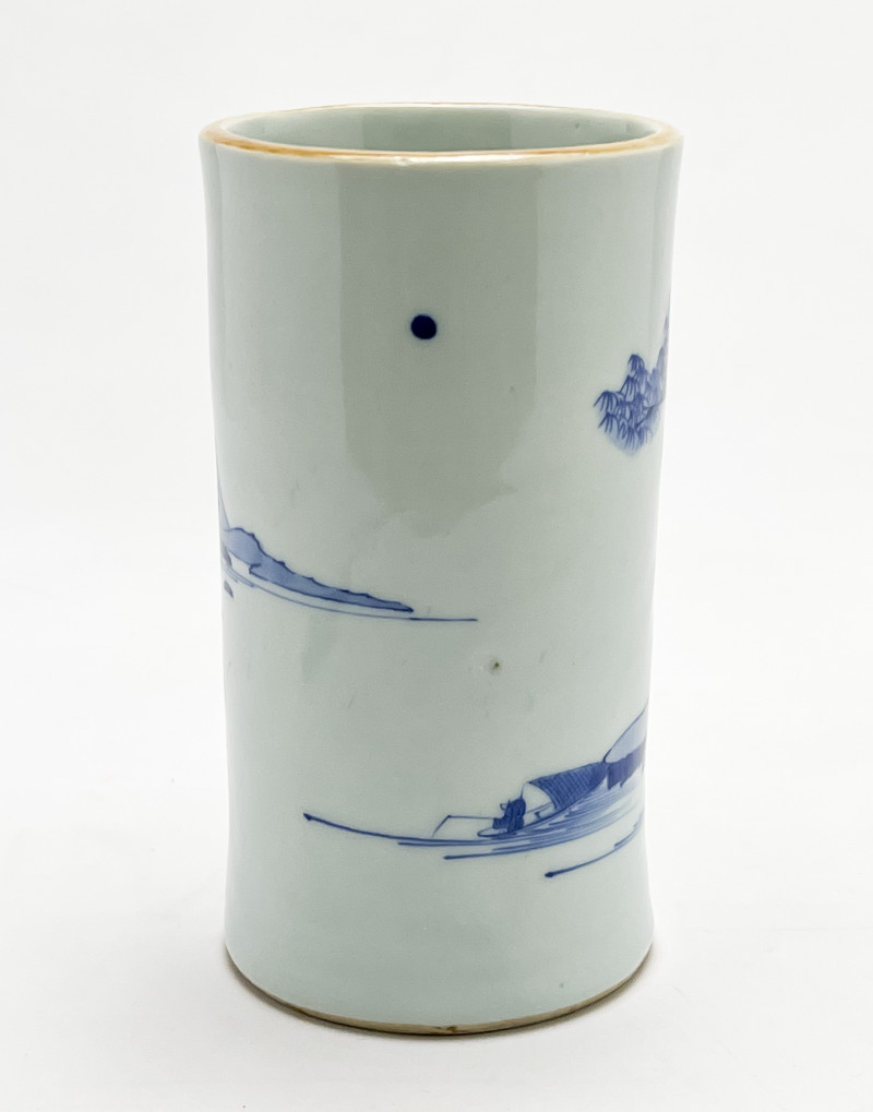 Chinese Porcelain Blue and White Brush Pot