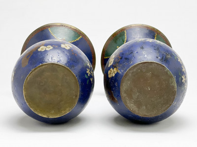 Pair of Japanese Cloisonné Vases