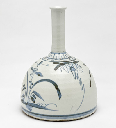 Korean Blue and White Bottle Vase