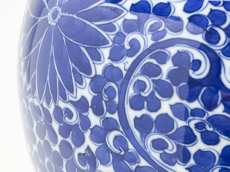 Chinese Porcelain Underglaze Blue Decorated Meiping Vase
