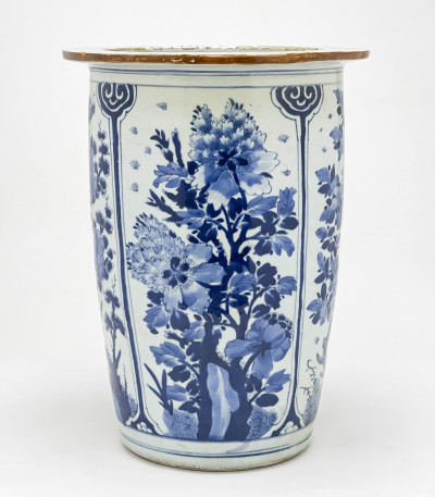 Image for Lot Chinese Blue and White Jardiniere