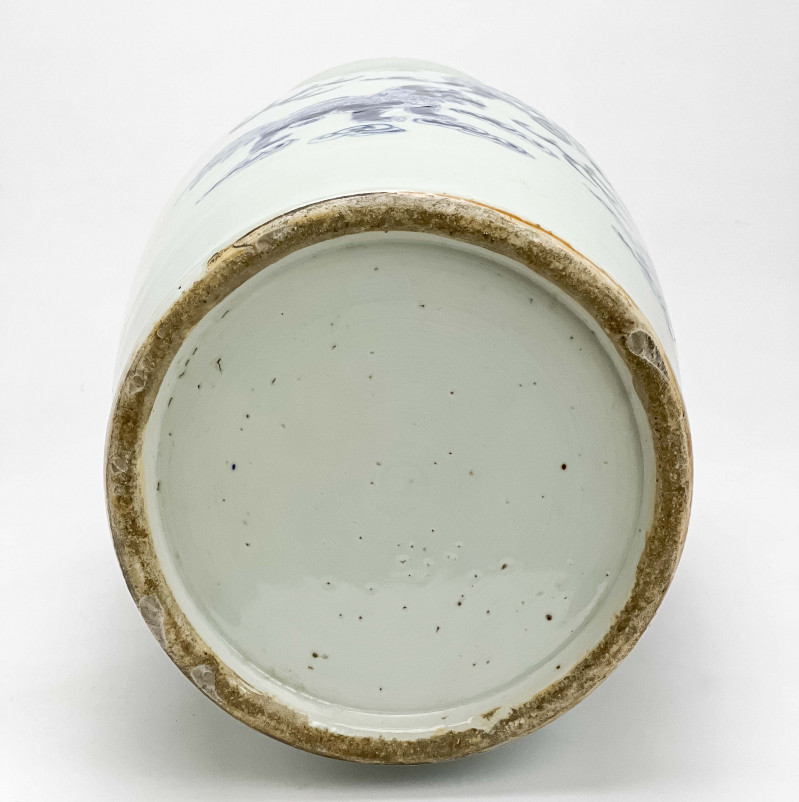 Chinese Porcelain Celadon Ground Baluster Vase