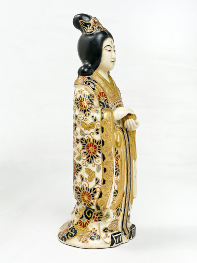 Japanese Satsuma Figure of an Immortal, signed
