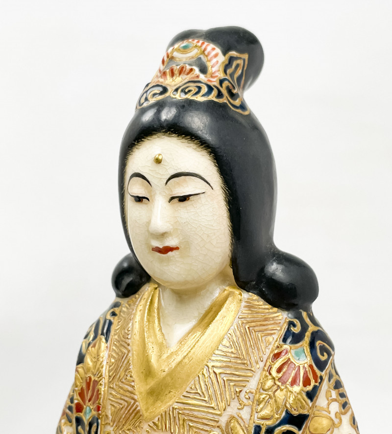 Japanese Satsuma Figure of an Immortal, signed