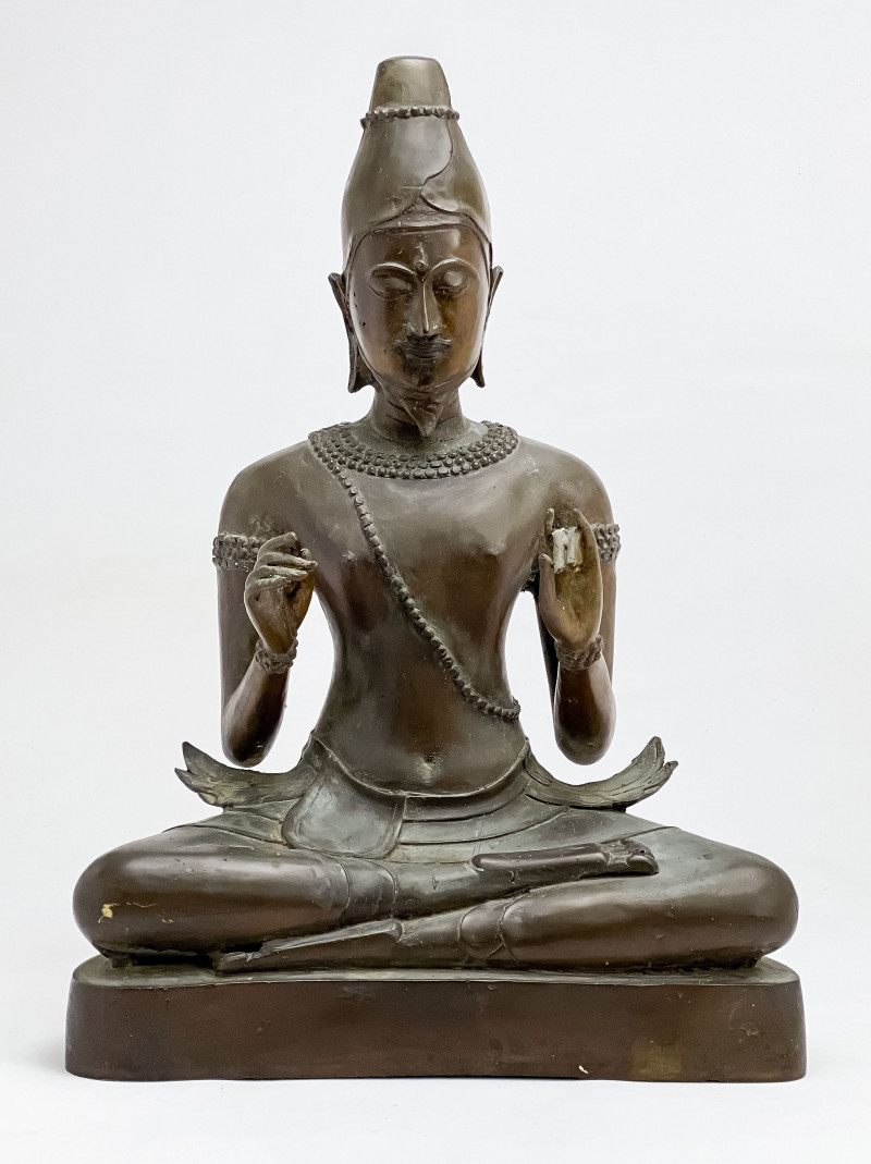 South East Asian Bronze Seated Figure