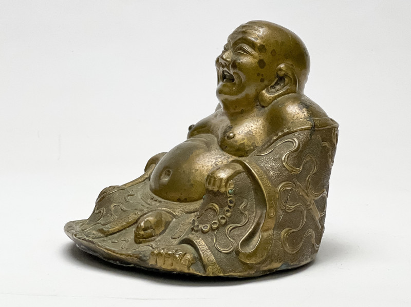 Chinese Gilt Bronze Figure of Budai