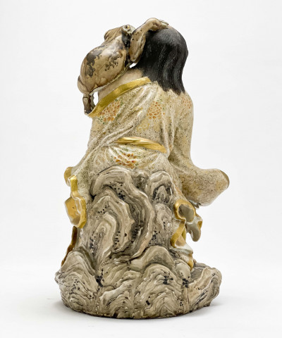 Japanese Figure of Gamma Sennin with a Toad