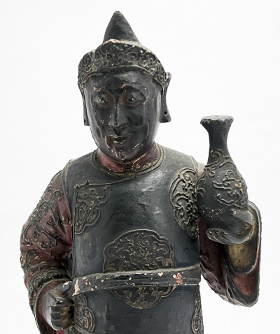 Chinese Lacquered Wood Figure