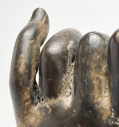 Asian Bronze Buddhist Hand in Mudra