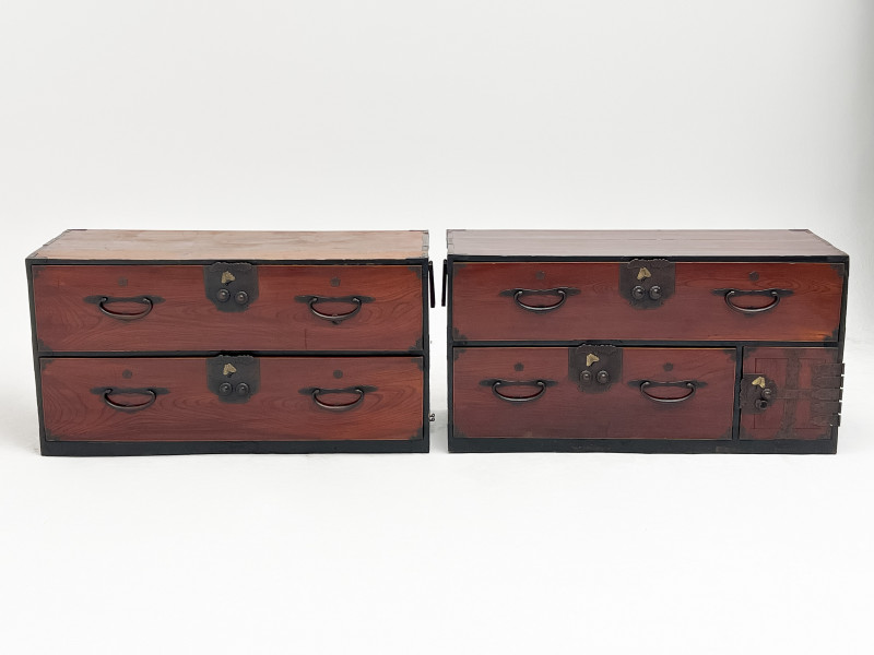2 Japanese Tansu Chests