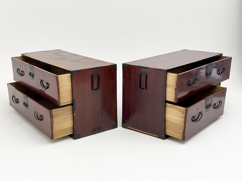 2 Japanese Tansu Chests