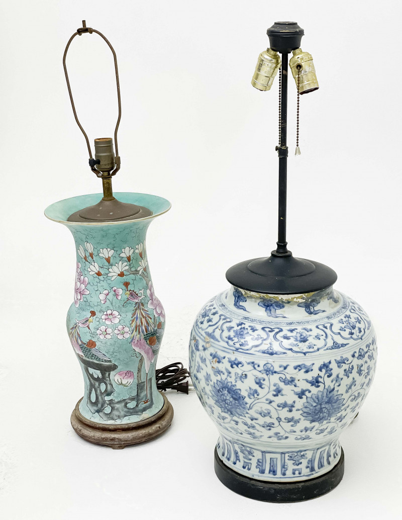 Asian Table Lamps, Group of 2