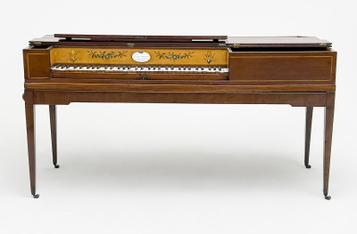 Image for Lot Longman & Broderip George III Mahogany Pianoforte