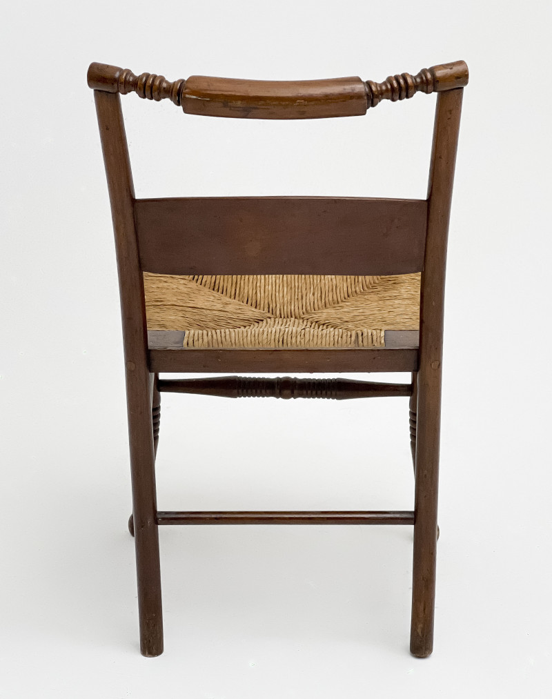 19th Century Rush Seat Side Chairs, Group of 5