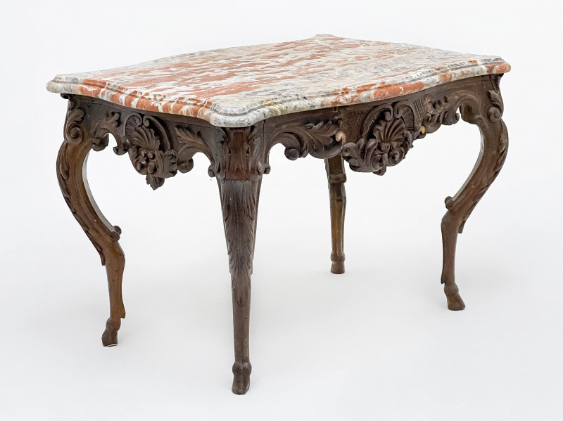 Régence Style French Marble Topped Center Table