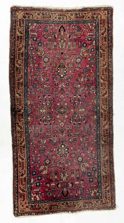 Red Persian Heriz Carpet