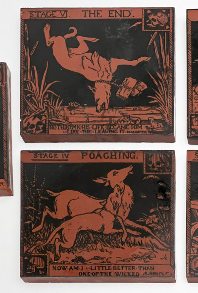 Minton, Hollins & Co. "The Road to Ruin" Tiles