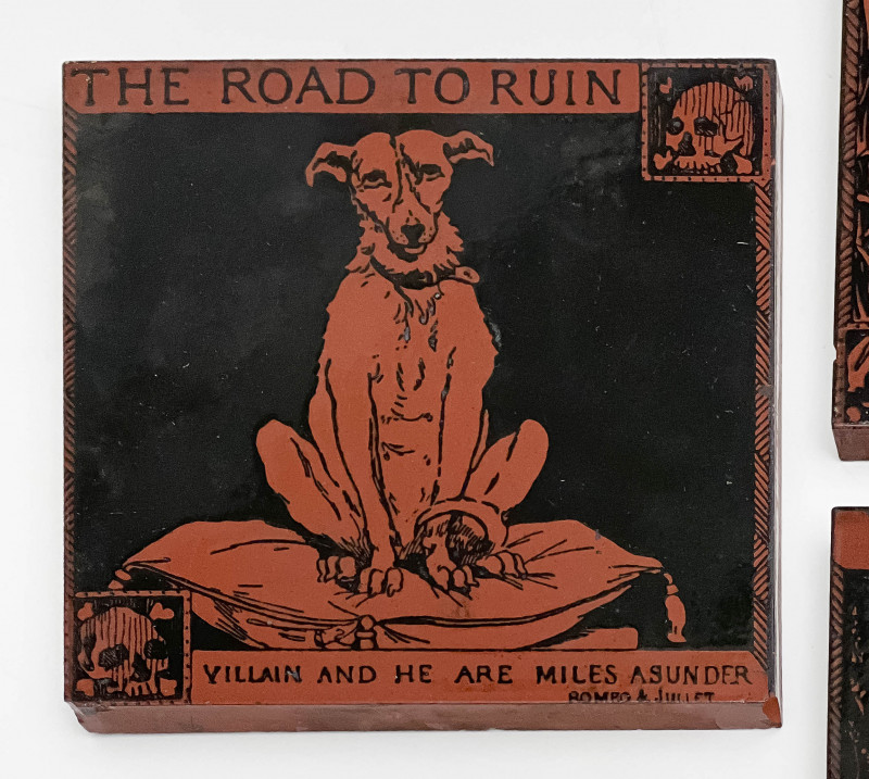 Minton, Hollins & Co. "The Road to Ruin" Tiles